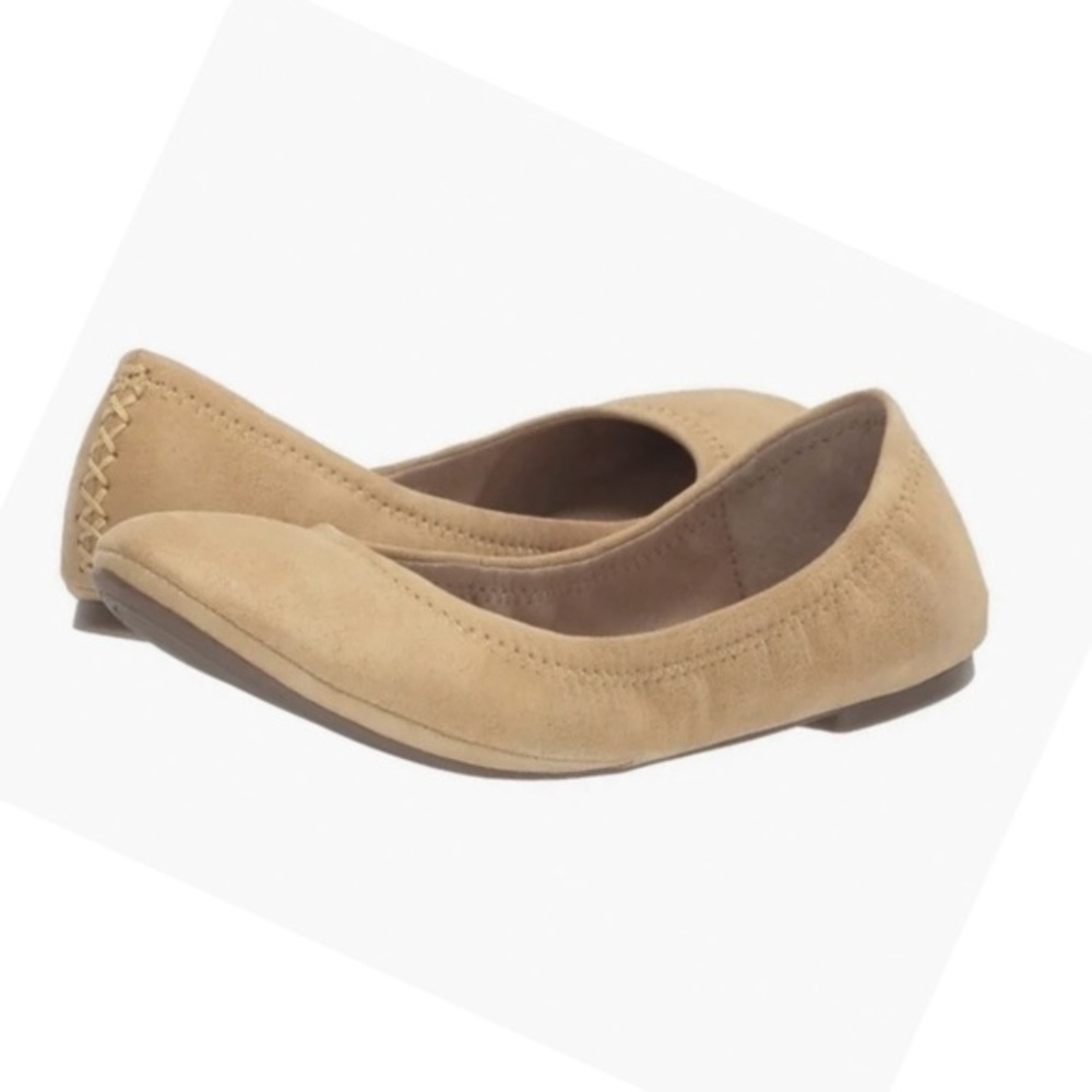 Lucky Brand suede Leather Ballet Flats Tan